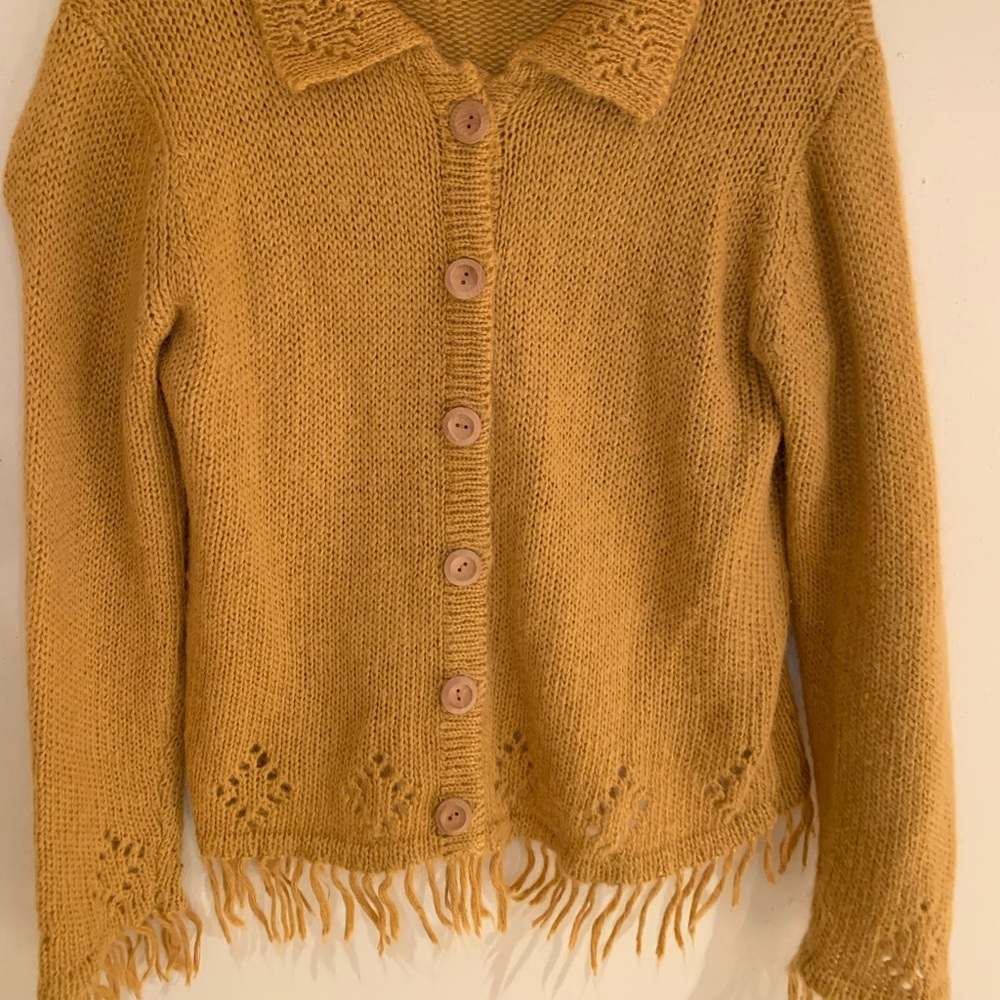Mustard Yellow Cubix Small Sweater